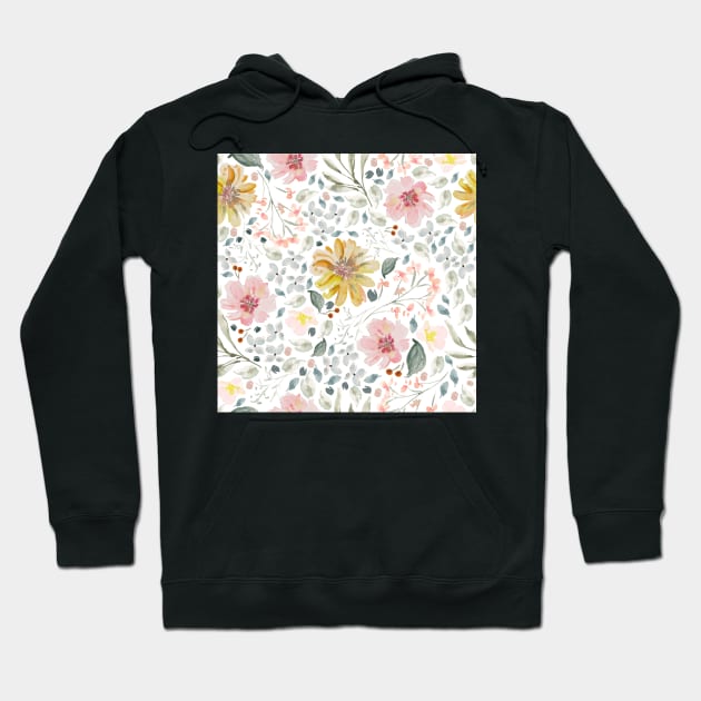 Mia fleur Watercolor florals Hoodie by Harpleydesign